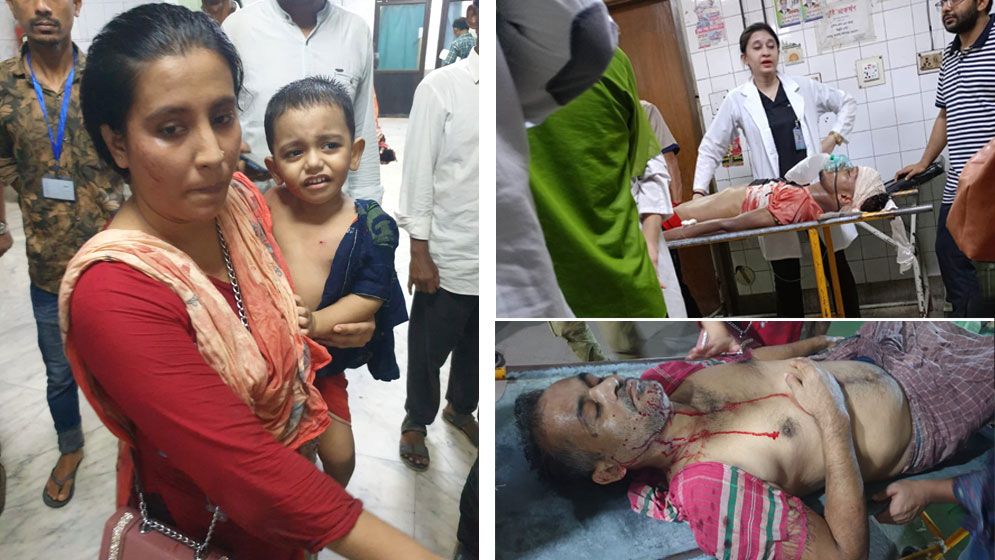 শনিরআখড়ায় শিক্ষার্থীদের সঙ্গে পুলিশের সংঘর্ষ, গুলিতে আহত ৬