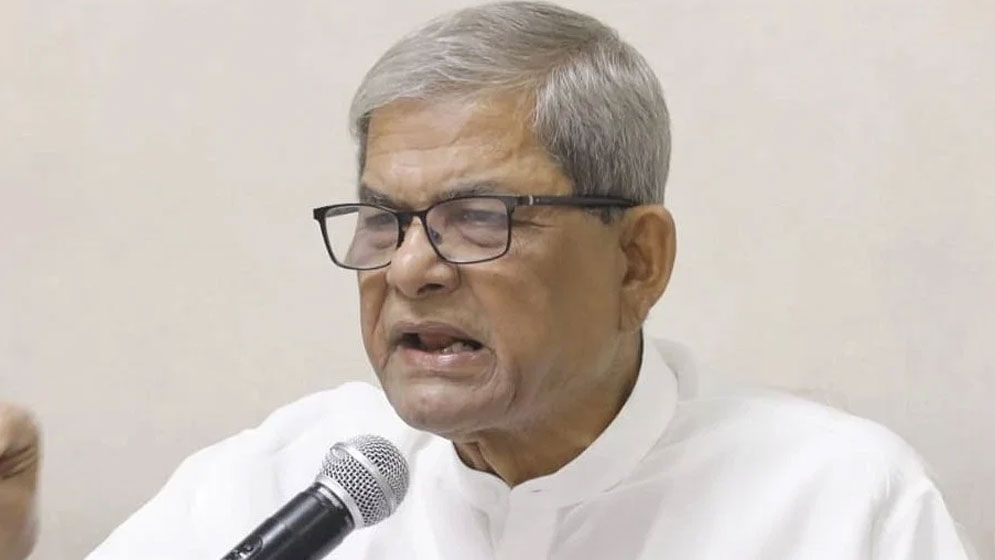 মানুষ হত্যার কথা বাদ দিয়ে শুধু স্থাপনা ধ্বংসের কথা বলা হচ্ছে: মির্জা ফখরুল