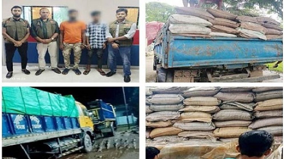 সিলেটে ৪৮০ বস্তা ভারতীয় চিনি আটক