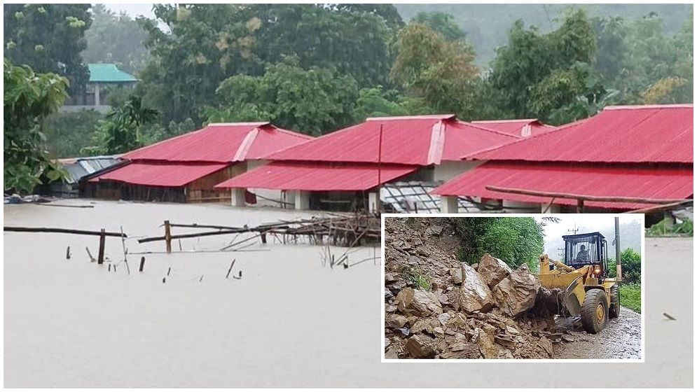 রাঙ্গামাটিতে বন্যা পরিস্থিতির অবনতি, ২০ স্থানে পাহাড়ধস