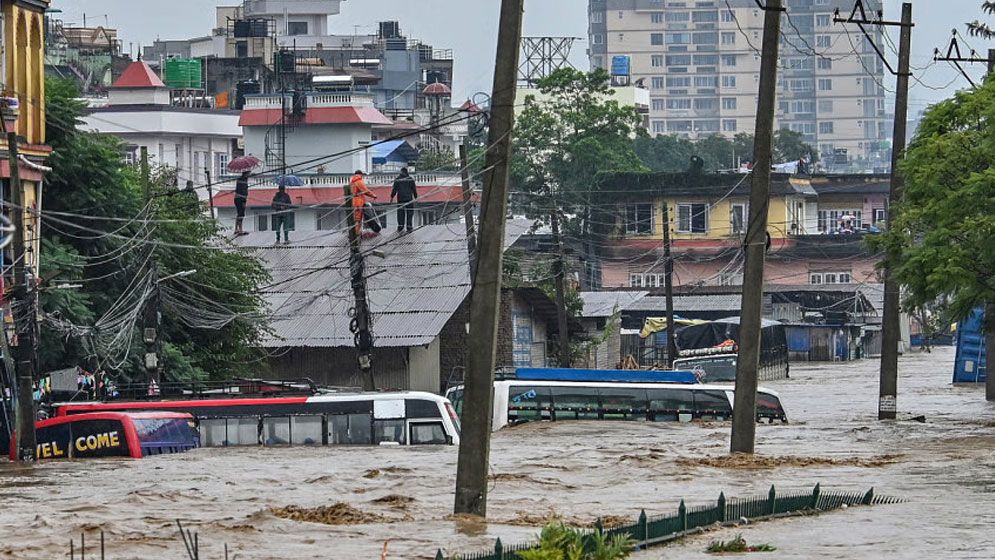 নেপালে ভারী বৃষ্টিপাত-বন্যায় মৃত ১০১