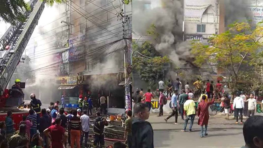 উত্তরায় রেস্টুরেন্টে আগুন, নিয়ন্ত্রণে ৯ ইউনিট