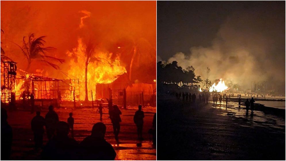 প্রবালদ্বীপে ভয়াবহ আগুন, পুড়ে ছাই বেশ কয়েকটি রিসোর্ট