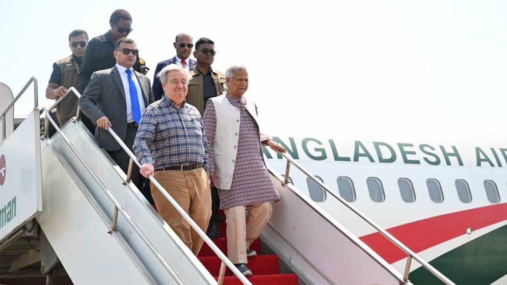 প্রধান উপদেষ্টা ও জাতিসংঘ মহাসচিব কক্সবাজার পৌঁছেছেন