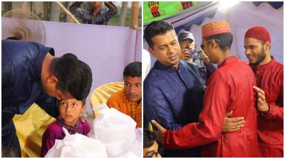 ৮২ জন এতিম শিশুদের ঈদ উপহার দিলেন নারায়ণগঞ্জ জেলা প্রশাসক জাহিদুল ইসলাম