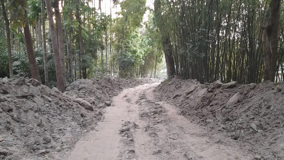 কুড়িগ্রামে সীমান্তবর্তী সড়ক নির্মাণে বিএসএফের বাধা
