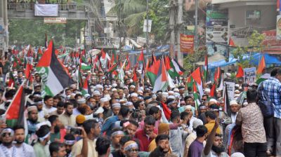 ঢাকার বুকে নেমে এসেছে ‘একখণ্ড ফিলিস্তিন’