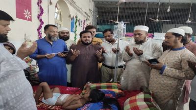সন্ত্রাসীর গুলিতে আহত আমেনাকে দেখতে হাসপাতালে জামায়াত নেতা ড. রেজাউল