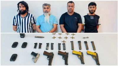 যৌথবাহিনীর অভিযানে গ্রেপ্তার শীর্ষ সন্ত্রাসী সুব্রত বাইন ও মোল্লা মাসুদ