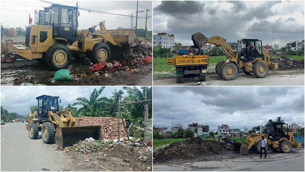 এক দিনেই ১৯ ট্রাক ময়লা আবর্জনা অপসারণ না’গঞ্জ জেলা প্রশাসনের