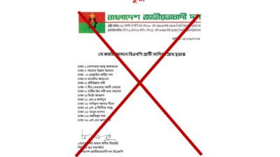 ফেসবুকে যে বিএনপির প্রার্থী তালিকা তা ঠিক নয় : রিজভী