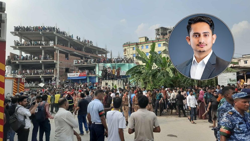 উত্তরায় বিমান দুর্ঘটনায় শোক ও দোয়া চাইলেন সারজিস আলম