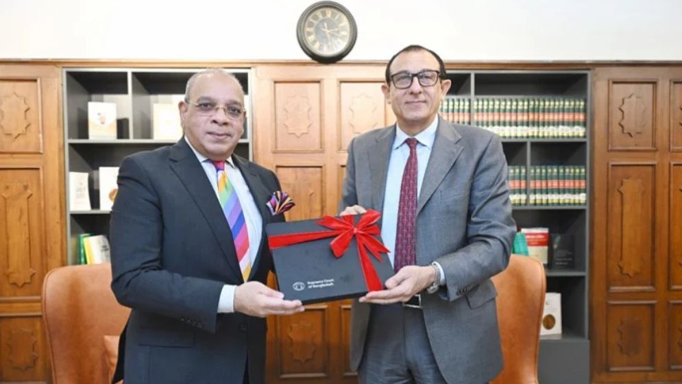 ফিলিস্তিনি রাষ্ট্রদূতের প্রধান বিচারপতির ভূয়সী প্রশংসা