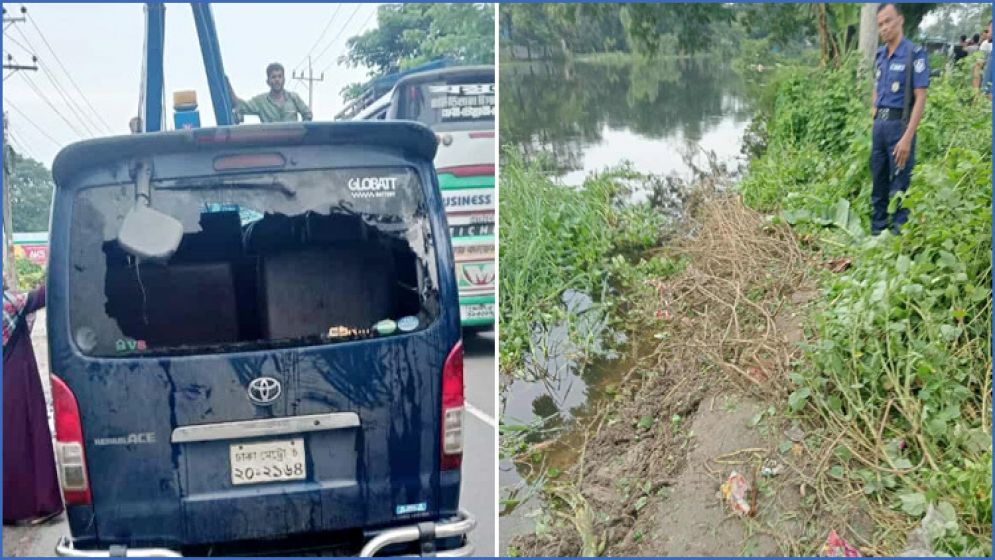 নোয়াখালীতে মাইক্রোবাস খালে পড়ে নিহত ৭