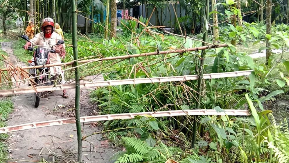 দুই ভাইয়ের বিরোধে চলাচলের রাস্তা বন্ধ