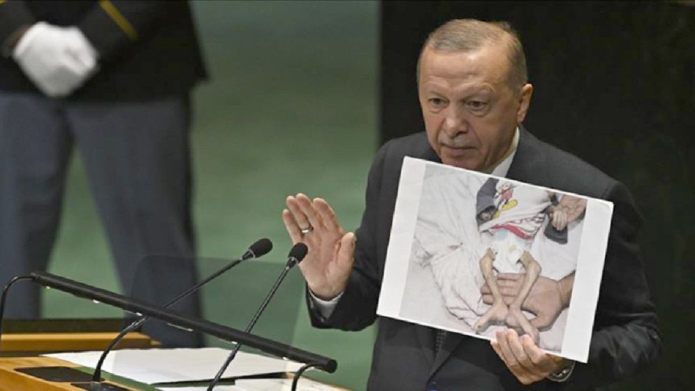 গাজায় যুদ্ধ নয় বরং ইসরায়েলের গণহত্যা চলছে: জাতিসংঘে এরদোয়ান