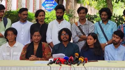 ভিপি প্রার্থী তাসিনের নেতৃত্বে প্যানেল ঘোষণা রাকসুতে