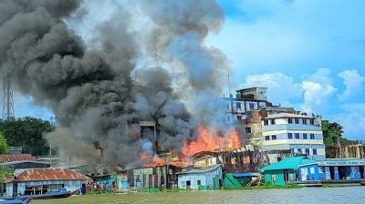 রাঙ্গামাটির মাইনিবাজারে দোকানসহ ১১ ঘর পুড়েছে