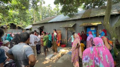 কু‌ড়িগ্রামে রান্না ঘ‌রে বৃদ্ধার গলাকাটা মর‌দেহ