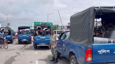ভাঙ্গায় আসন পুনর্বিন্যাসের প্রতিবাদে অবরোধের তৃতীয় দিন