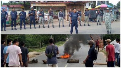 খাগড়াছড়িতে ১৪৪ ধারার মধ্যেই তৃতীয় দিনের মতো সড়ক অবরোধ