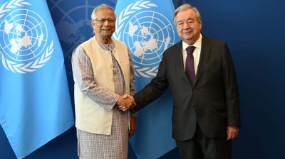 বাংলাদেশের গণতান্ত্রিক উত্তরণে পূর্ণ সমর্থনের অঙ্গীকার জাতিসংঘ মহাসচিবের