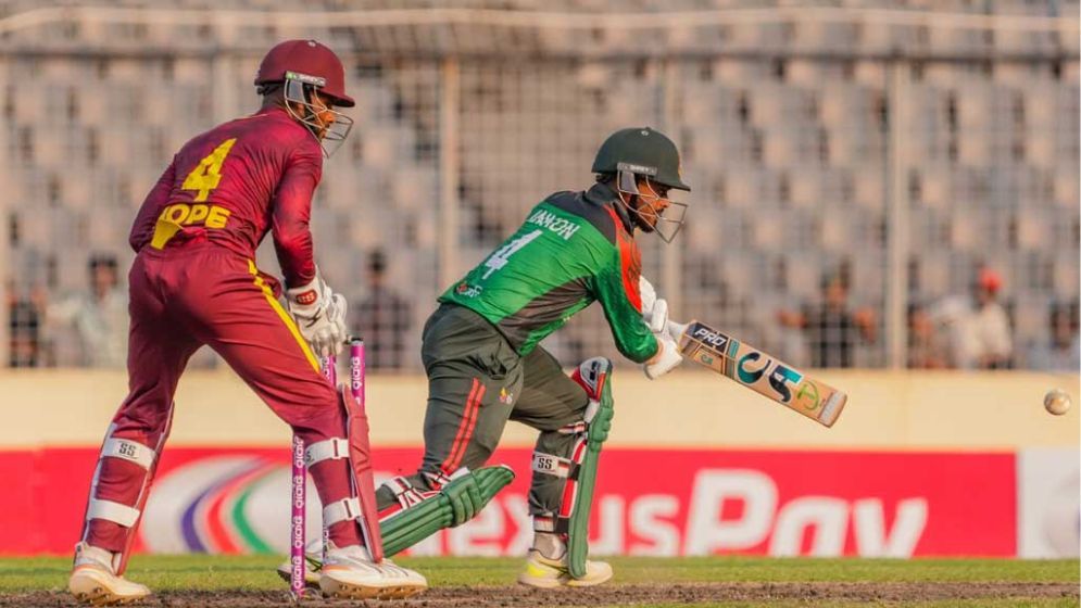 ওয়েস্ট ইন্ডিজকে ২০৮ রানের তার্গেট দিল বাংলাদেশ