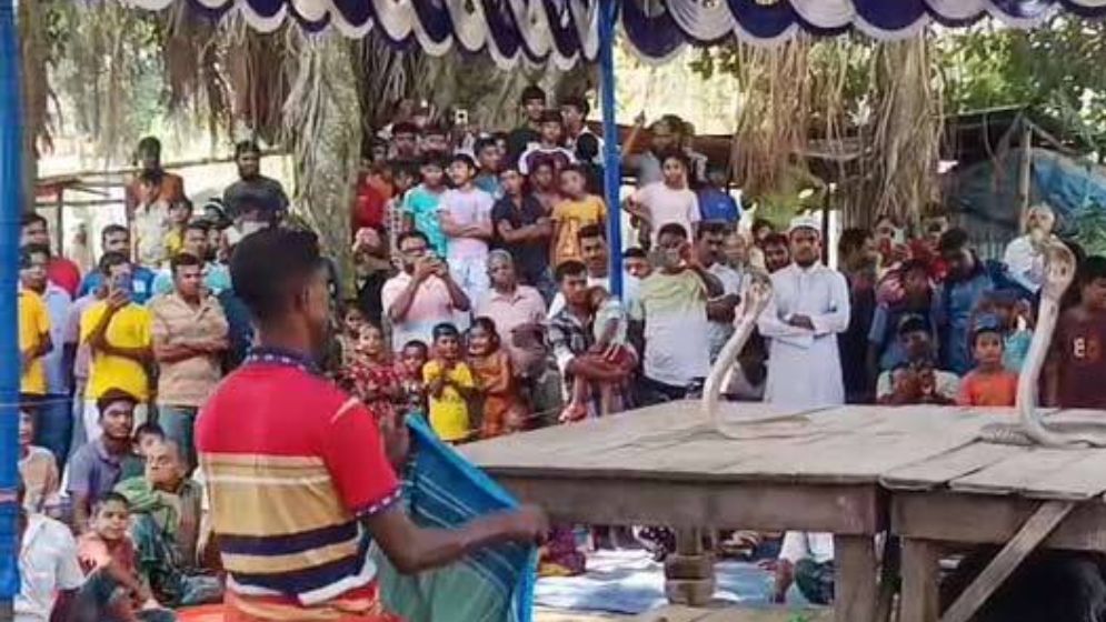 গ্রাম বাংলার ঐতিহ্যবাহী ঝাঁপান খেলা