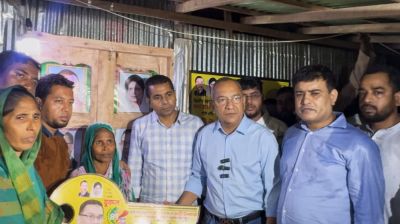 বগুড়ায় প্রতিবন্ধী নারীর পাশে দাঁড়ালো তারেক রহমান