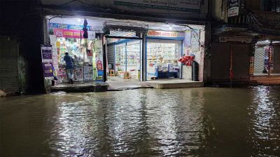 টানা বৃষ্টিতে ফুলগাজী ফের প্লাবিত