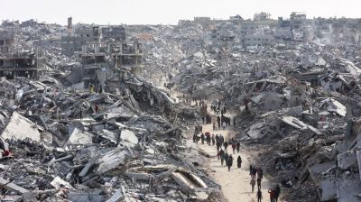 দুই বছরের যুদ্ধ শেষে গাজা ৬ কোটি টন ধ্বংসাবশেষে চাপা