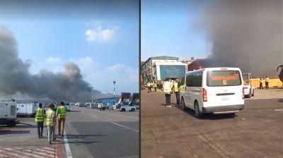 শাহজালাল আন্তর্জাতিক বিমানবন্দরের কার্গো ভিলেজে আগুন