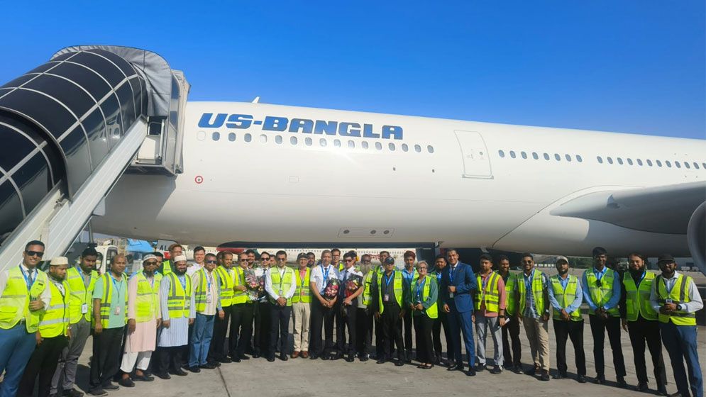 ইউএস-বাংলার বহরে যুক্ত তৃতীয় এয়ারবাস ৩৩০