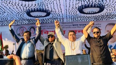 অপেক্ষার অবশান, বাঞ্ছারামপুরে ধানের শীষ প্রার্থীদের ঐক্য