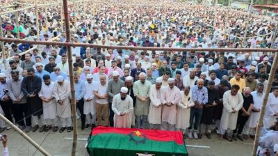 যুবদল নেতা কিবরিয়ার জানাজায় মানুষের ঢল