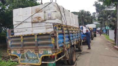 আখাউড়া স্থলবন্দর দিয়ে অনির্দিষ্টকালের জন্য মাছ রপ্তানি বন্ধ