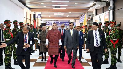 দুই দিনের রাষ্ট্রীয় সফর শেষে ঢাকা ছাড়লেন ভুটানের প্রধানমন্ত্রী