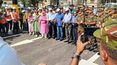 টিটিপাড়ায় ছয় লেনের রেলওয়ে আন্ডারপাস চালু