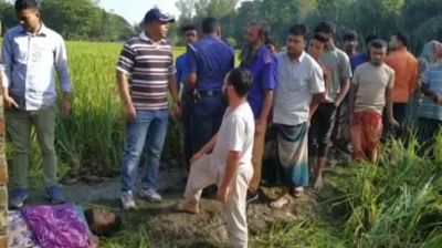 বগুড়ায় ধানক্ষেত থেকে ব্যবসায়ীর মরদেহ উদ্ধার