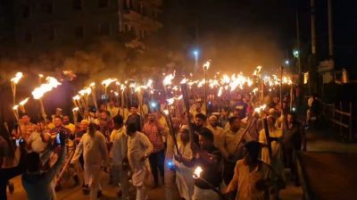 নিকলীতে বিএনপির মনোনয়ন দেওয়ার দাবিতে ইকবালের সমর্থনে মশাল মিছিল