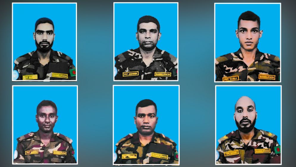 দেশে পৌঁছেছে সুদানে নিহত ৬ বাংলাদেশি শান্তিরক্ষীর মরদেহ