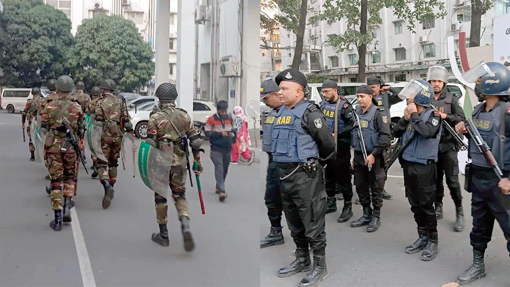সচিবালয়ে সমাবেশ থেকে ৪ জন পুলিশ হেফাজতে, নিরাপত্তায় সেনা-র‍্যাব মোতায়েন