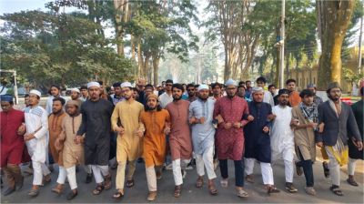 ওসমান হাদির মৃত্যুতে রাবিতে ফের বিক্ষোভ মিছিল