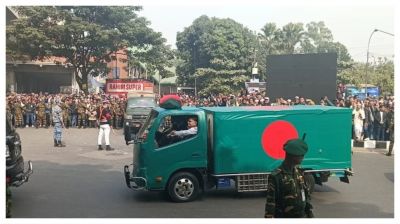 খালেদা জিয়ার মরদেহ মানিক মিয়া অ্যাভিনিউয়ে