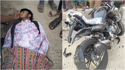 শেরপুরে বাসচাপায় মোটরসাইকেল আরোহী নিহত