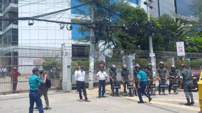 তফশিল ঘোষণা ঘিরে ইসি ভবনের সামনে নিরাপত্তা জোরদার