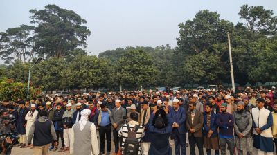 রাবিতে শহীদ ওসমান হাদির গায়েবানা জানাজা অনুষ্ঠিত