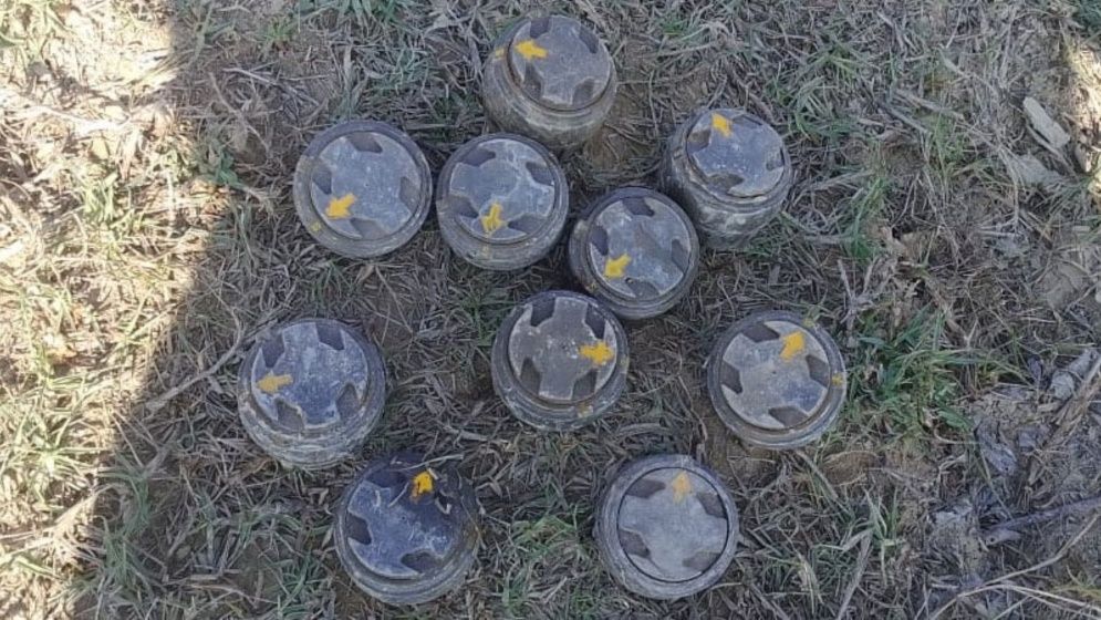 টেকনাফ সীমান্তে ১০টি স্থলমাইনের চাপ প্লেট উদ্ধার