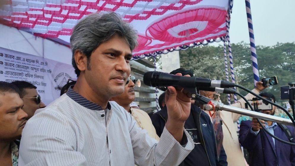 ফ্যাসিবাদ নির্মূল ও গণতন্ত্র প্রতিষ্ঠাই আমাদের অঙ্গীকার: জোনায়েদ সাকী