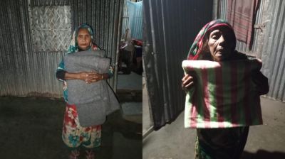 কুড়িগ্রামে অসহায়দের ঘরে ঘরে কম্বল পৌঁছে দিল এসএসসি-২০০৩ ব্যাচ